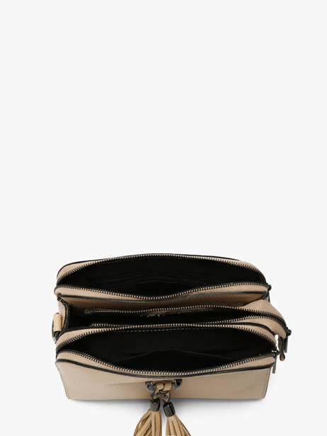 Cross Body Tas Caviar Leder Milano Beige caviar CA21101 ander zicht 3
