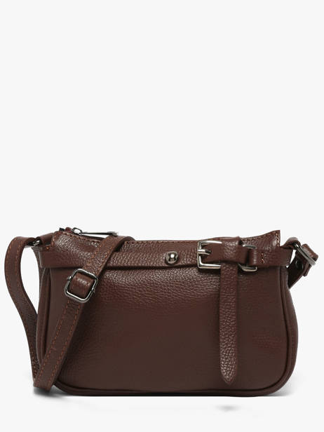 Cross Body Tas Caviar Leder Milano Bruin caviar G1421N