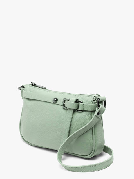 Cross Body Tas Caviar Leder Milano Groen caviar G1421N ander zicht 2