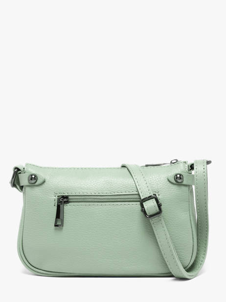 Cross Body Tas Caviar Leder Milano Groen caviar G1421N ander zicht 4
