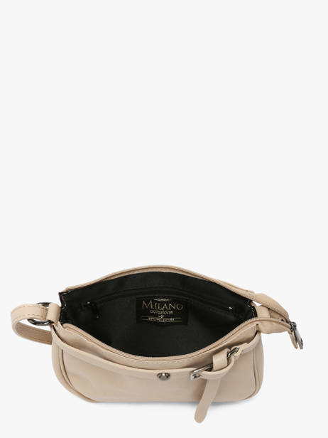 Cross Body Tas Caviar Leder Milano Beige caviar G1421N ander zicht 3