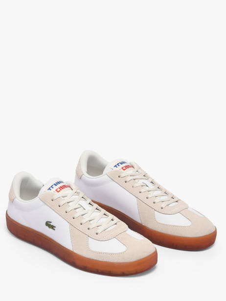 Sneakers Uit Leder Lacoste Beige men 1SMA0077 ander zicht 1