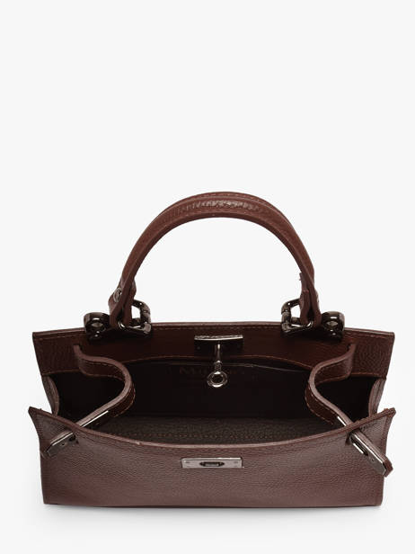 Sac Porté Main Caviar Leder Milano Bruin caviar CA25114 ander zicht 3
