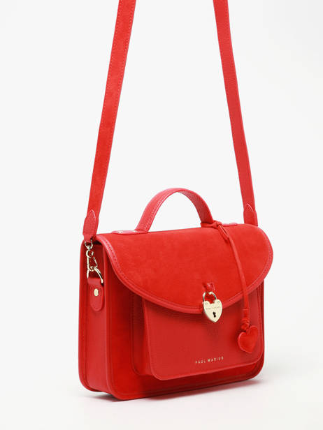 Cross Body Tas Melle George Fusion Leder Paul marius Rood fusion GEORGFUS ander zicht 1