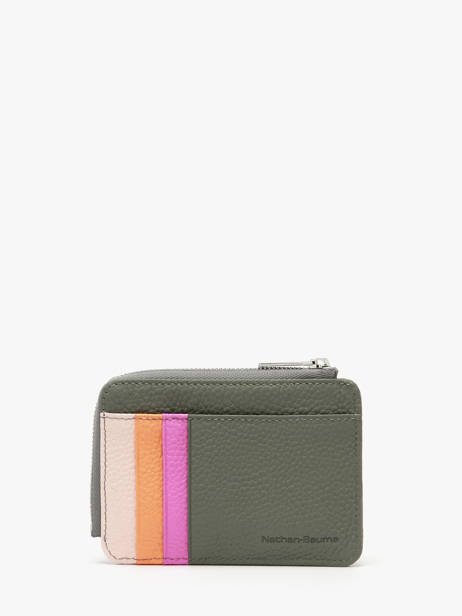 Kaarthouder Leder Nathan baume Groen mandala M ander zicht 2