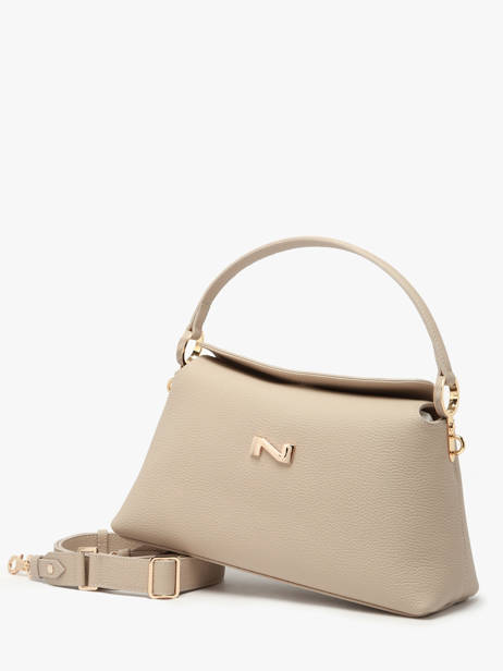 Schoudertas Freesia Leder Nathan baume Beige eden 4 ander zicht 2
