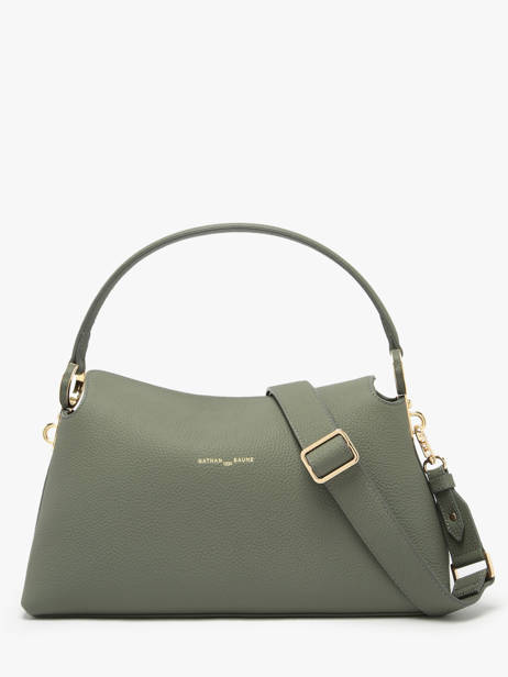 Schoudertas Freesia Leder Nathan baume Groen eden 4 ander zicht 4