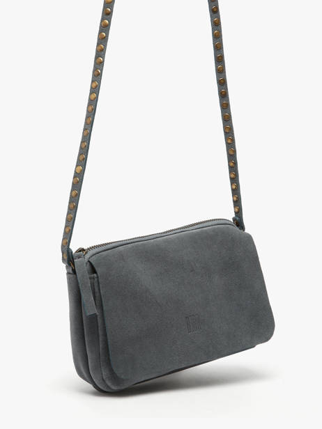 Cross Body Tas Leather Biba Blauw leather BET12L ander zicht 2