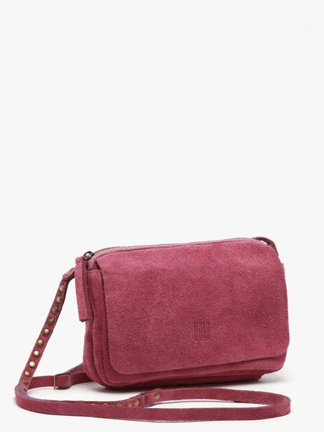 Cross Body Tas Leather Biba Roze leather BET12L ander zicht 1