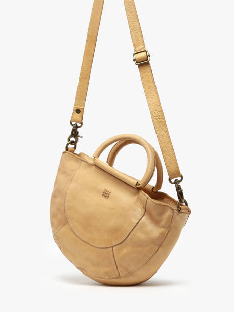 Cross Body Tas Heritage Leder Biba Geel heritage MIB1L ander zicht 1