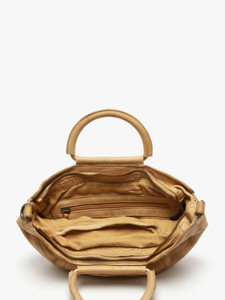 Cross Body Tas Heritage Leder Biba Geel heritage MIB1L ander zicht 2