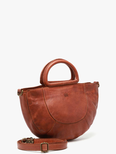 Cross Body Tas Heritage Leder Biba Bruin heritage MIB1L ander zicht 2