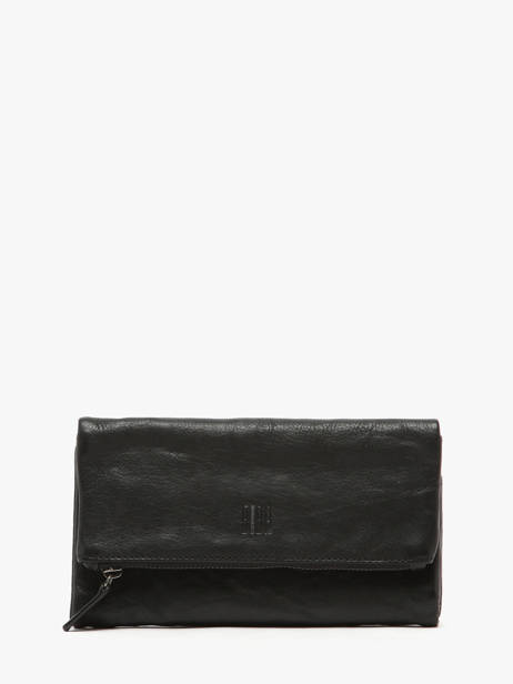 Portefeuille Leder Biba Zwart wallet TOT2L