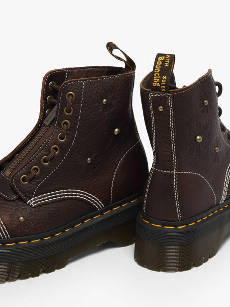 Boots Uit Leder Dr martens Bruin women 42818200 ander zicht 2
