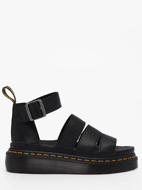 Sandalen Uit Leder Dr martens Zwart women 24476001