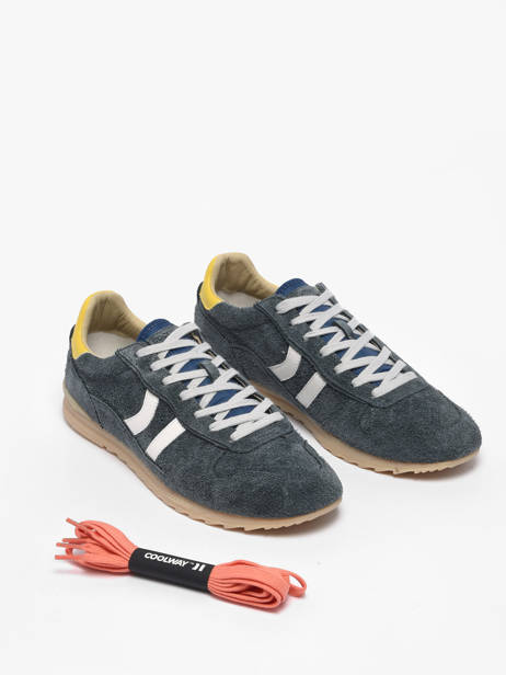 Sneakers Uit Leder Coolway Blauw men 8643807 ander zicht 1