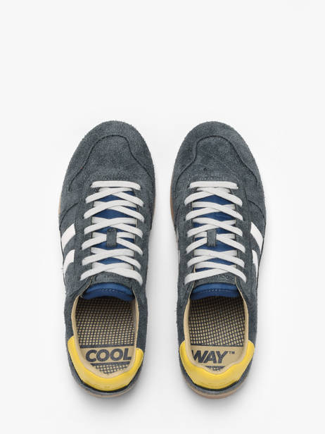 Sneakers Uit Leder Coolway Blauw men 8643807 ander zicht 3