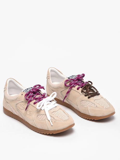 Sneakers Uit Leder Semerdjian Beige women BILLI244 ander zicht 1