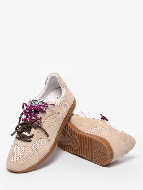 Sneakers Uit Leder Semerdjian Beige women BILLI244 ander zicht 2