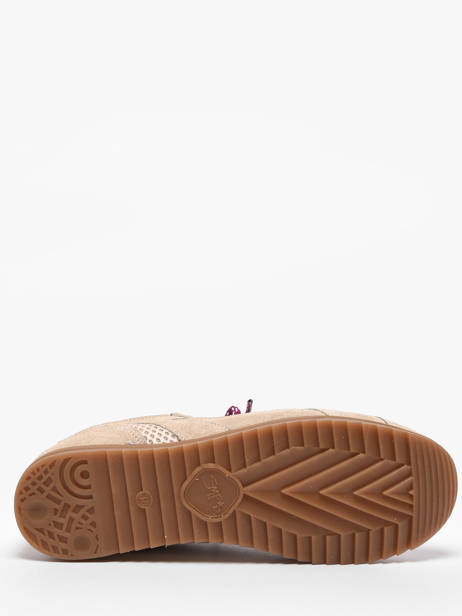 Sneakers Uit Leder Semerdjian Beige women BILLI244 ander zicht 4