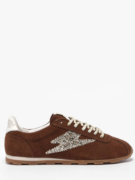 Sneakers Uit Leder Semerdjian Bruin women CASSI475