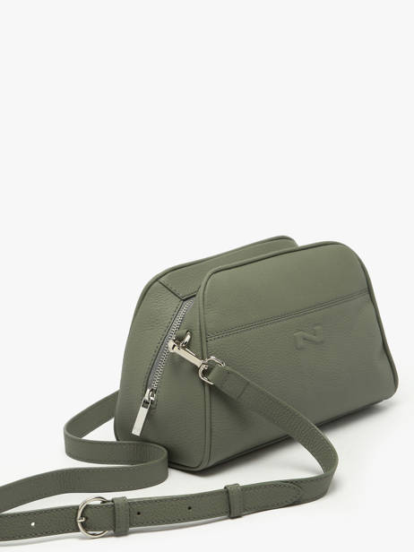 Cross Body Tas Brenda Leder Nathan baume Groen state 2 ander zicht 2