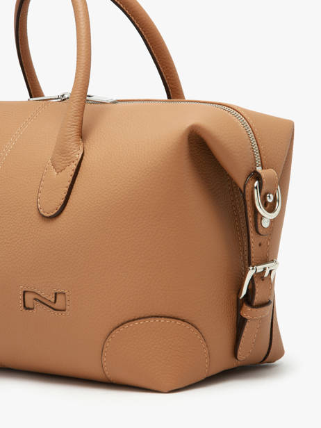 Handtas Senna Leder Nathan baume Bruin drive 2 ander zicht 2