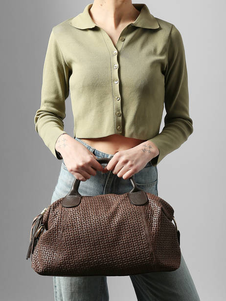 Handtas Beautiful Leder Milano Bruin beautiful BE25111 ander zicht 1