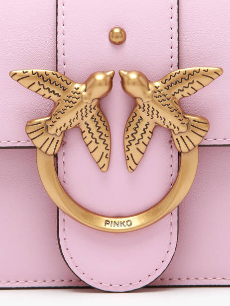 Cross Body Tas Love Bag Icon Leder Pinko Roze love bag icon A0F1 ander zicht 3