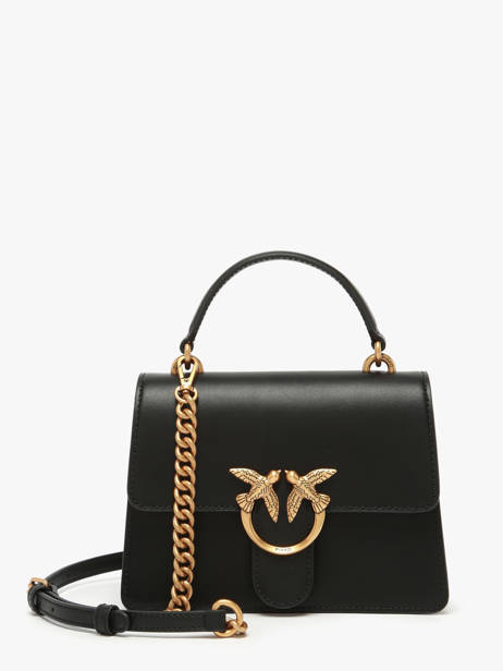 Handtas Love Bag Icon Leder Pinko Zwart love bag icon A0F1