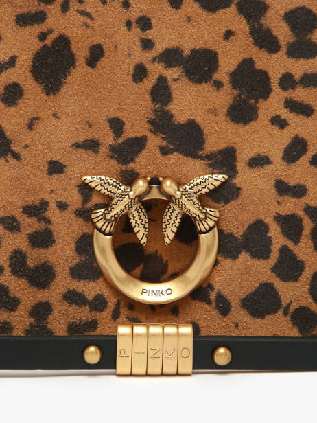 Cross Body Tas Love Bag Soft Pinko Bruin love bag soft 6023A32A ander zicht 2