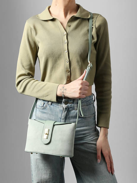 Cross Body Tas Velvet Caviar Leder Milano Groen velvet caviar VC25115 ander zicht 1