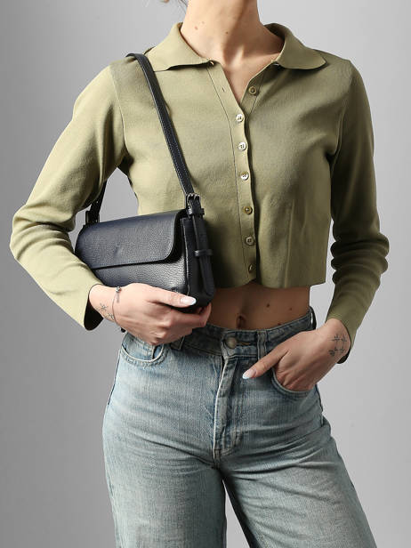 Sac Porté épaule Caviar Leder Milano Blauw caviar CA25111 ander zicht 1