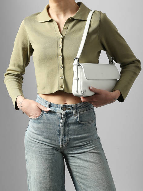 Sac Porté épaule Caviar Leder Milano Wit caviar CA25111 ander zicht 1