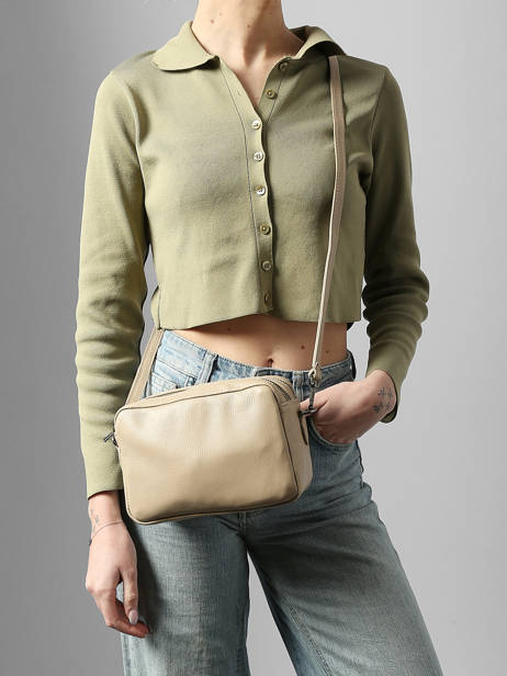 Sac Bandoulière Caviar Leder Milano Beige caviar CA25112 ander zicht 1