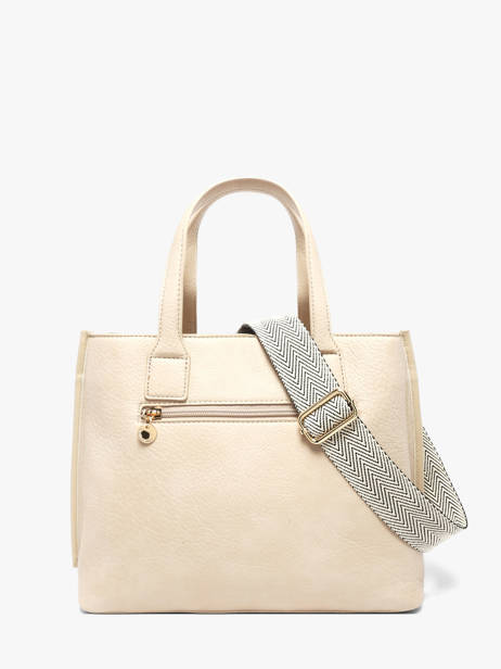 Handtas Zip Lulu castagnette Beige zip ALBERTO ander zicht 4