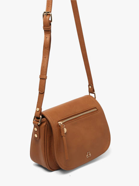 Cross Body Tas Zip Lulu castagnette Bruin zip 2 ander zicht 1