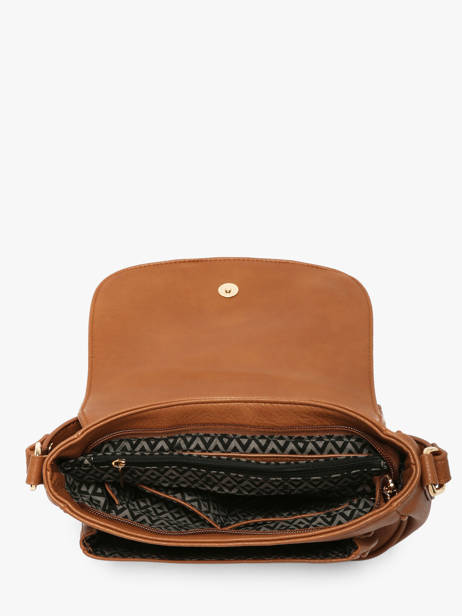 Cross Body Tas Zip Lulu castagnette Bruin zip 2 ander zicht 2