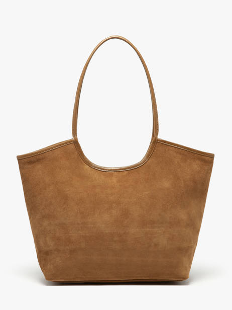 Schoudertas Milan Suède Leder Nat et nin Bruin vintage MILAN ander zicht 3