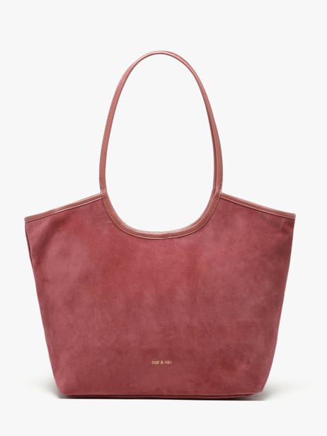Schoudertas Milan Suède Leder Nat et nin Roze vintage MILAN