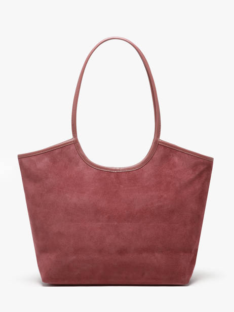 Schoudertas Milan Suède Leder Nat et nin Roze vintage MILAN ander zicht 4