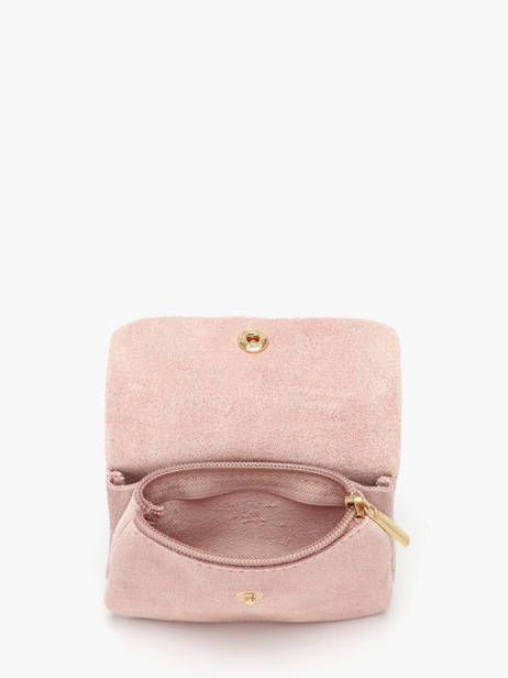 Portemonnee Velvet Leder Milano Roze velvet VE23091O ander zicht 1
