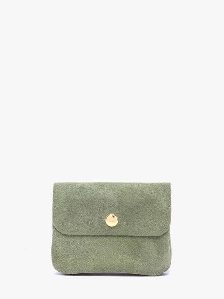 Portemonnee Velvet Leder Milano Groen velvet VE23091O