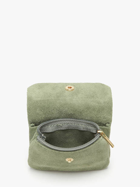 Portemonnee Velvet Leder Milano Groen velvet VE23091O ander zicht 1