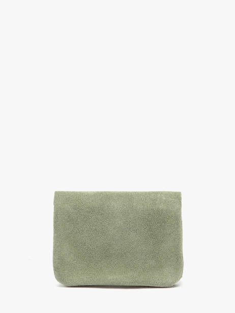 Portemonnee Velvet Leder Milano Groen velvet VE23091O ander zicht 2
