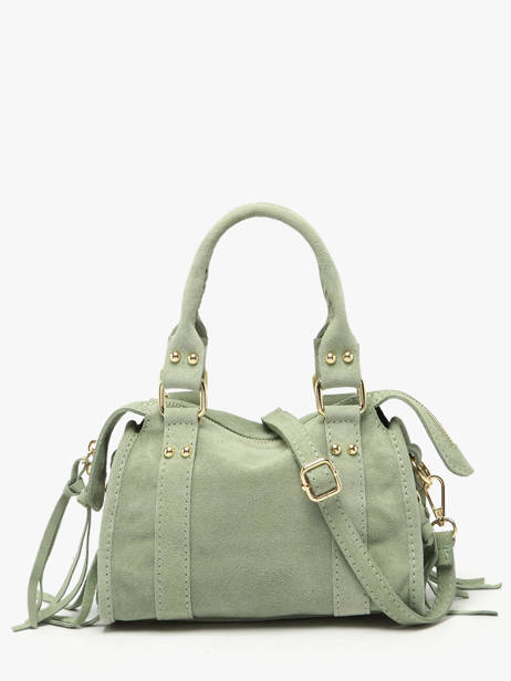 Cross Body Tas Velvet Leder Milano Groen velvet VE24092O ander zicht 3