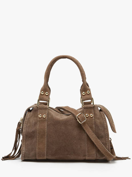 Cross Body Tas Velvet Leder Milano Beige velvet VE24093O ander zicht 4
