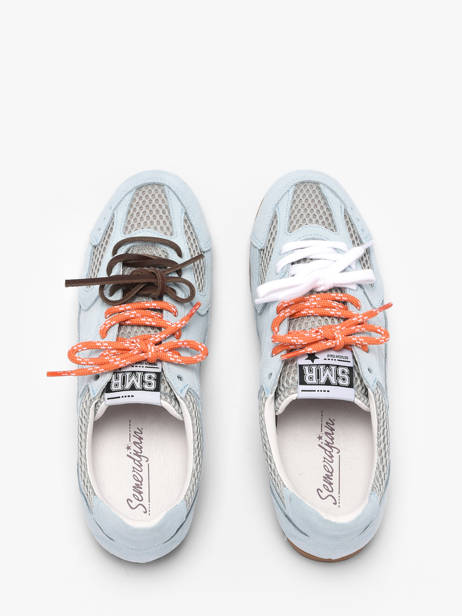 Sneakers Uit Leder Semerdjian Blauw women BILLI243 ander zicht 3