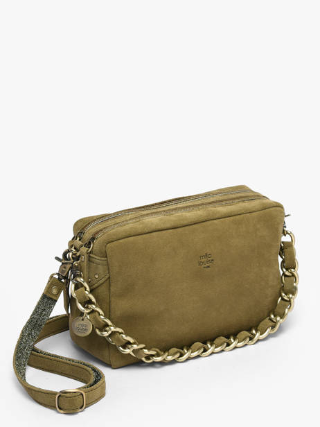 Cross Body Tas Vintage Leder Mila louise Beige vintage 23673V ander zicht 2