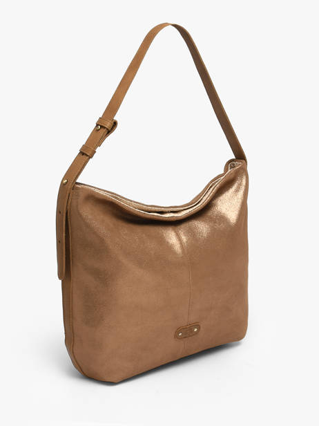 Schoudertas Vintage Leder Mila louise Bruin vintage 23047XC ander zicht 1